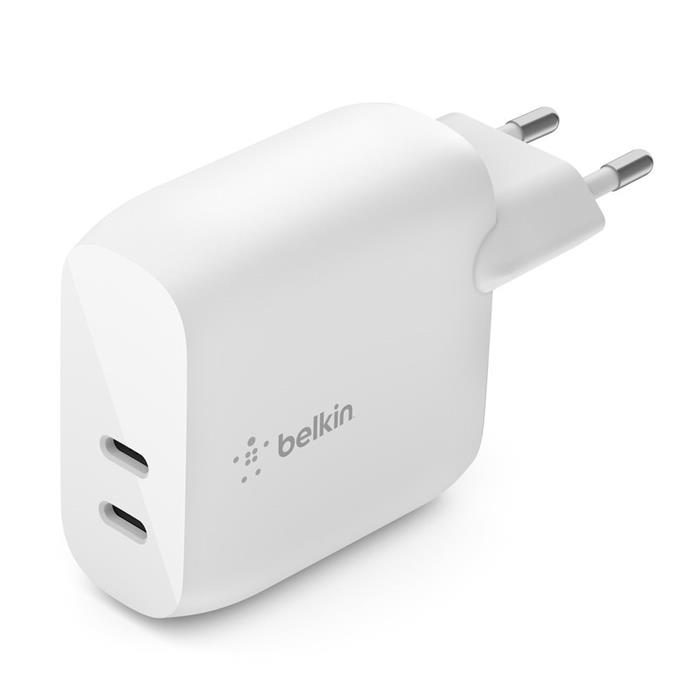 Belkin Duální USB-C nabíječka 2x 20W Power Delivery, bílá