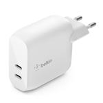 Belkin Duální USB-C nabíječka 2x 20W Power Delivery, bílá