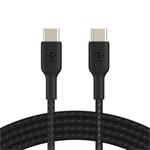 BELKIN kabel oplétaný USB-C - USB-C, 1m, černý