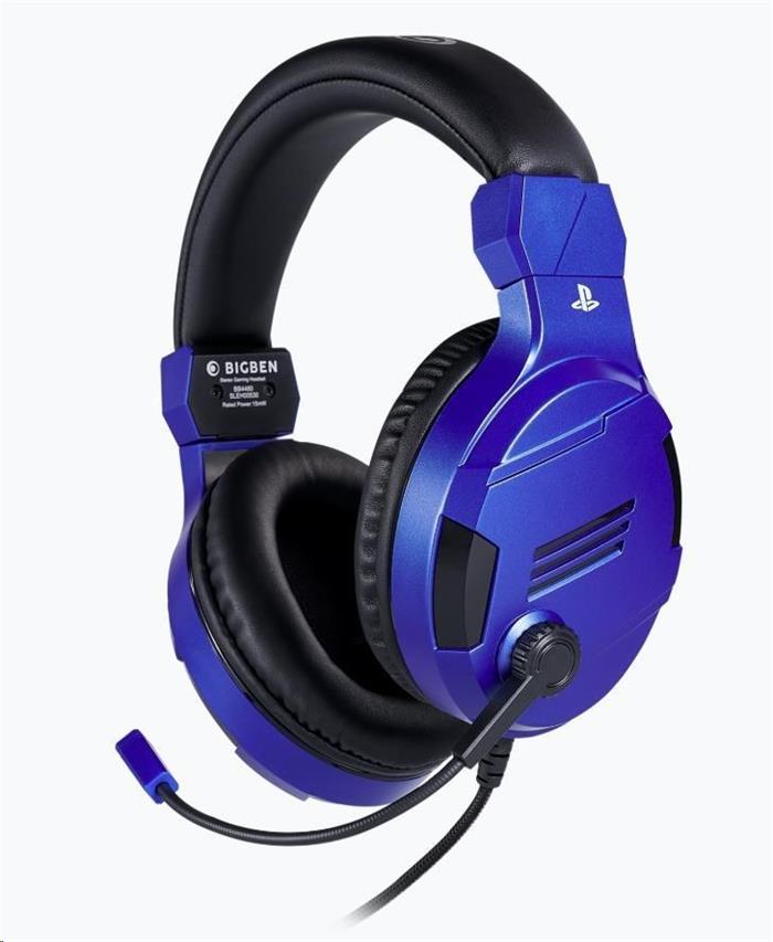 Bigben herní sluchátka s mikrofonem pro PS4, blue