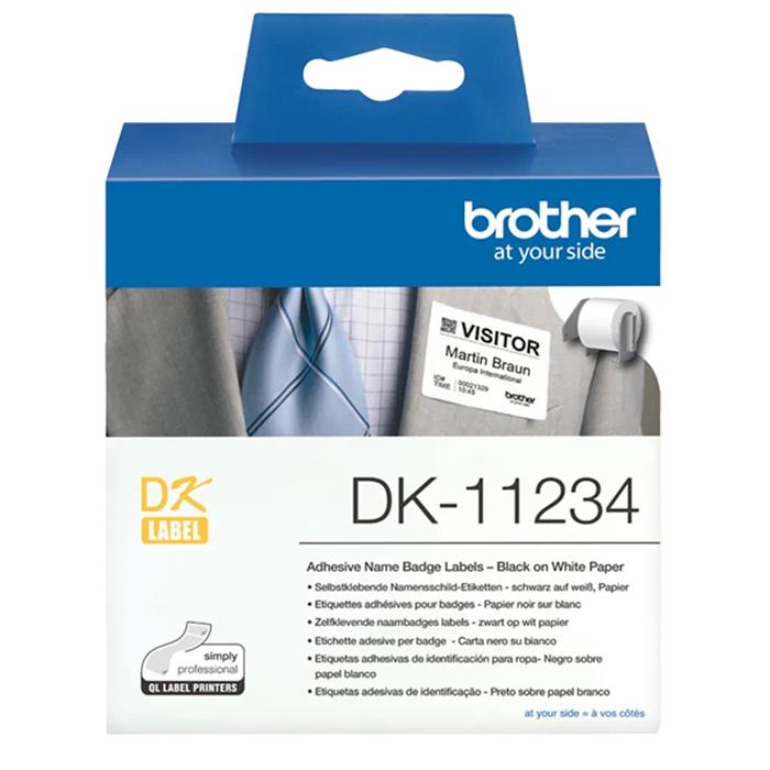 Brother - DK-11234 (papírové/visačky - oděv - 260ks) 62x100mm