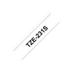 BROTHER TZE231S2 Tape Brother 12mm BLACK ON WHITE (4m)