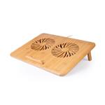 C-TECH chladící podložka pod NTB Bamboo, 15,6", 2x 140mm, 2x USB