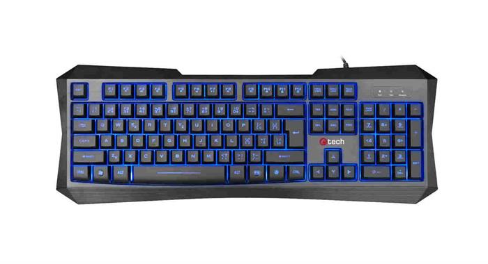 C-TECH Nereus (GKB-13), herní klávesnice, 3 barvy podsvícení, USB, CZ