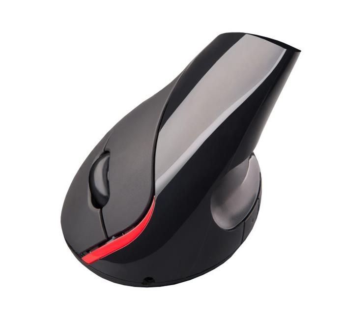 C-TECH VEM-07 vertikální ergonomická myš, 1600dpi, USB, bezdrátová, černá (dříve WOW PEN)