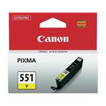 Canon CLI-551Y, inkoustová cartridge, žlutá, 7ml