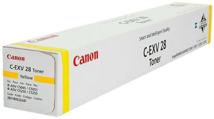 Canon originální toner CEXV28, yellow, 38000 stran