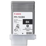 Canon PFI-102BK, inkoustová náplň, černá, 130ml