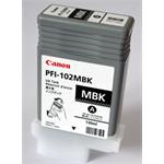 Canon PFI-102MBK, inkoustová náplň, matná černá, 130ml