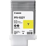 Canon PFI-102Y, inkoustová náplň, žlutá, 130ml