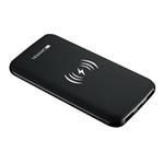 CANYON bezdrátová powerbanka 8000 mAh, input 5V/2A(Type C and Micro USB),  černá