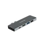 CANYON replikáítor portů DS-5B, 7v1, pro Apple Mackbook s Thunderbolt 3 (USB-C 100W)