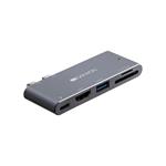 CANYON replikátor portů DS-5, 5v1, pro Apple Mackbook s Thunderbolt 3 (USB-C 100W)