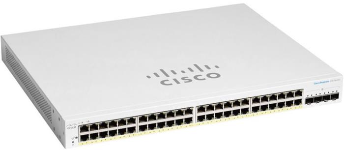 Cisco CBS220 Smart 48-port GE, PoE, 4x10G SFP+