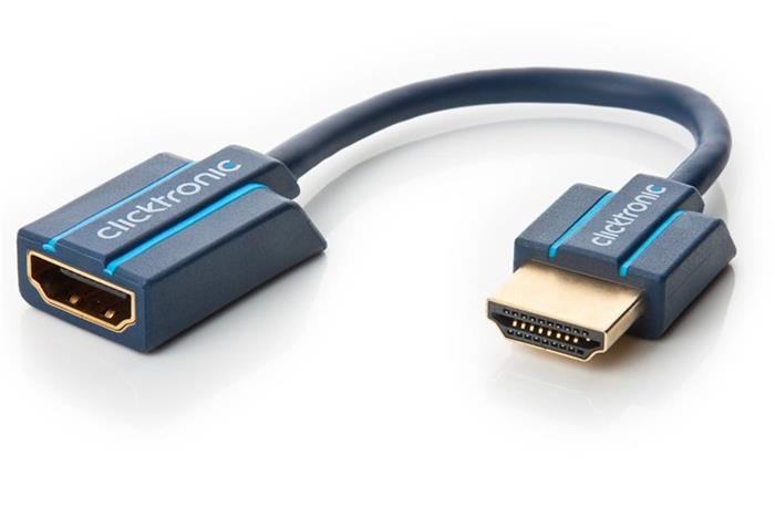 ClickTronic HDMI 1.4 prodlužka, zlacené konektory, 10cm