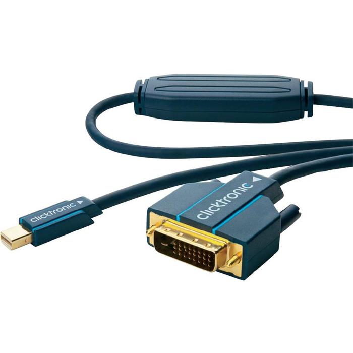 Clicktronic mini DisplayPort - DVI kabel, miniDP(M) -> DVI-D(M), 2m