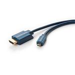 ClickTronic OFC HDMI kabel s Ethernetem, HDMI A(M) - microHDMI D(M), 5m