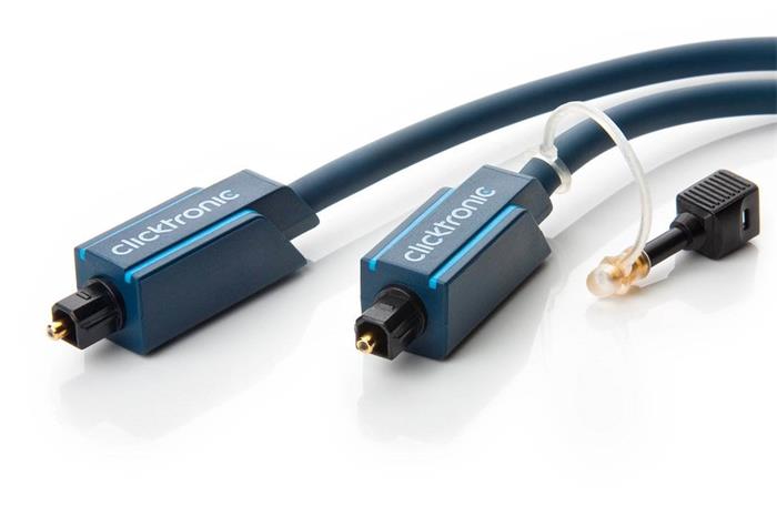 Clicktronic optický kabel Toslink 3m + redukce na optický jack3.5M