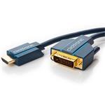 ClickTronic propojovací kabel HDMI -> DVI-D (24+1), 10m, zlacený
