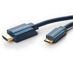 ClickTronic propojovací kabel z mini HDMI -> HDMI 1.4, 2m, zlacený