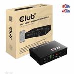 Club3D HDMI 2.1 switch 1:3, 3 porty, dálkové ovládání