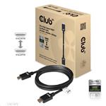 Club3D propojovací HDMI 2.1 certifikovaný kabel, 3m, černý