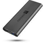 CONNECT IT AluSafe externí box SSD M.2 (PCIe) USB-C (USB 3.1), antracitový