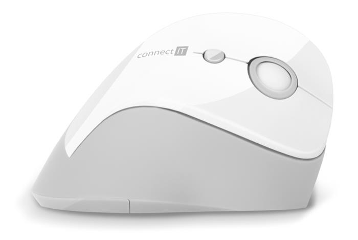 CONNECT IT FOR HEALTH bezdrátová ergonomická vertikální myš, bílá
