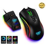 CONNECT IT NEO ELITE herní myš s nabíjecím dokem,RGB,7 tlačítek, 5000DPI, bezdrátová ČERNÁ