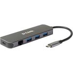 D-Link 5-v-1 USB-C Hub s GLAN/Power Delivery