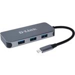 D-Link 6-v-1 USB-C Hub s HDMI/GLAN/Power Delivery