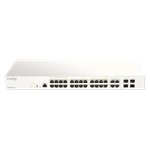 D-Link DBS-2000-28P 28xGb PoE+ Nuclias Smart Managed Switch 4x 1G Combo Ports,193W (With 1 Year Lic)