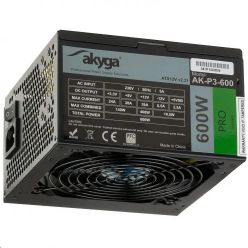 Akyga ATX PC zdroj 600W Pro ventilátor 12cm