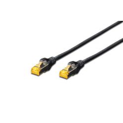 Digitus CAT 6A S-FTP patch kabel, AWG 26/7, 0.5m, černý