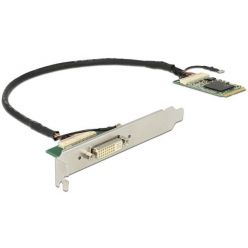 Delock grafická karta do Mini PCIe slotu + PCI záslepka s DVI-I konektorem
