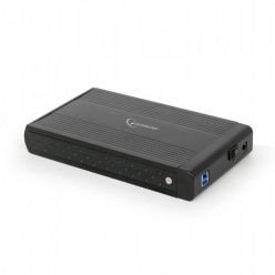 Gembird externí box pro 3.5" SATA HDD, USB 3.0, černý