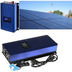 Solarmi GridFree 2000M solární elektrárna: 2kW GTIL měnič s limiterem + 8x 385Wp solární panel, mono, černý