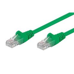 Patch kabel UTP RJ45-RJ45 level 5e 0.25m zelená