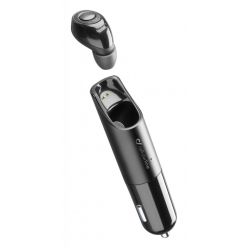 Bluetooth mono headset Cellularline Mini s nabíjecí základnou, 2 x USB port, černý