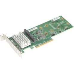 Supermicro AOC-SLG3-2H8M2 - RAID karta pro 2×NVMe/sATA M.2 do PCI-E8LP g3 (2280/22110)