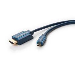 ClickTronic OFC HDMI kabel s Ethernetem, HDMI A(M) - microHDMI D(M), 3m