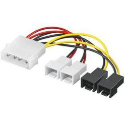 Kabelová napájecí redukce z molexu na 2x 3-pin (12V) a 2x 3-pin (5V)