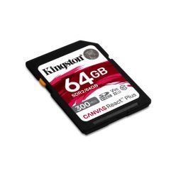 Kingston Canvas React Plus 64GB SDXC karta, UHS-II, 300R/260W U3 V90