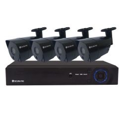 Kamerový set Securia Pro NVR4CHV3-B IP, 3Mpx, 4 kamery, PoE NVR, černá