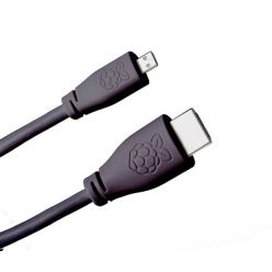 Raspberry Pi micro HDMI -> HDMI 2.0 propojovací kabel, 1m, černý