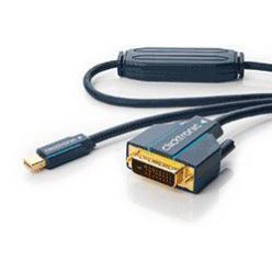HQ OFC DisplayPort - DVI kabel, miniDP(M) -> DVI-D(M), 1m