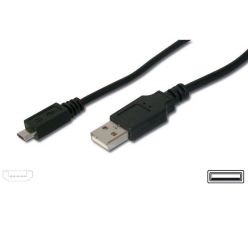 PremiumCord Kabel micro USB 2.0, A-B 1,5m  kabel se silnými vodiči, navržený pro rychlé nabíjení