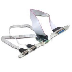 Delock MiniPCIe I/O PCIe full size 2 x seriový RS-232, 1 x paralelní