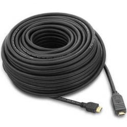 PremiumCord HDMI 1.4 kabel se zesilovačem, 7,5m, černý