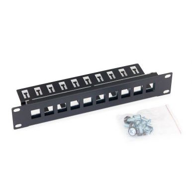 Triton 10" modulární patch panel 1U pro 10ks keystone
